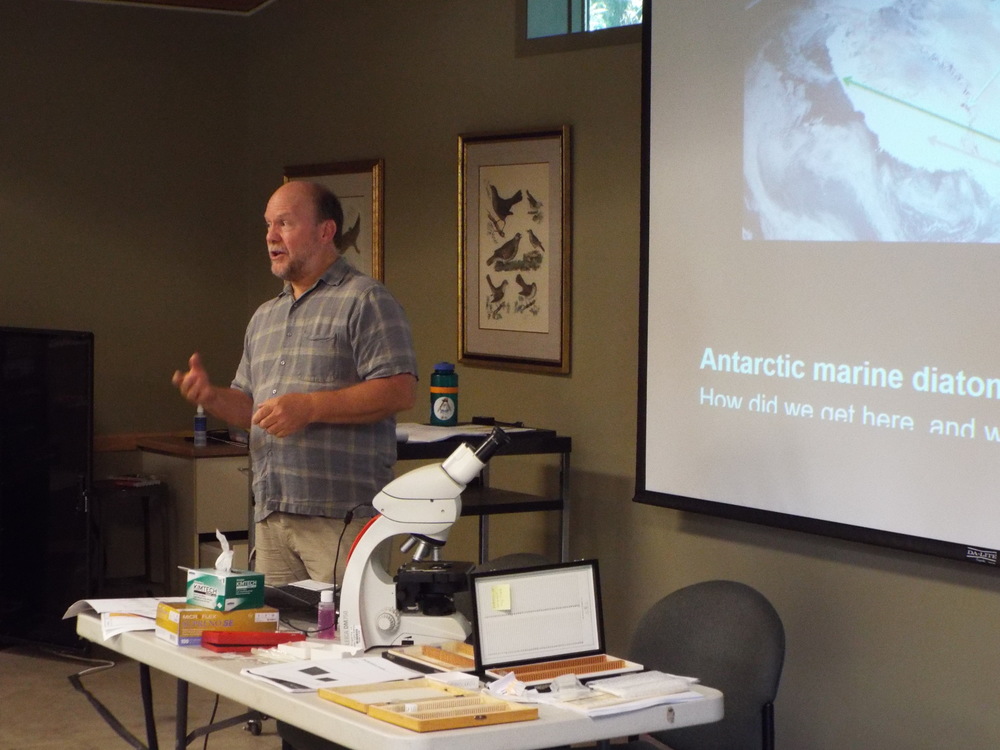 2018 David Harwood presenting Southern Ocean biostratigraphy session
